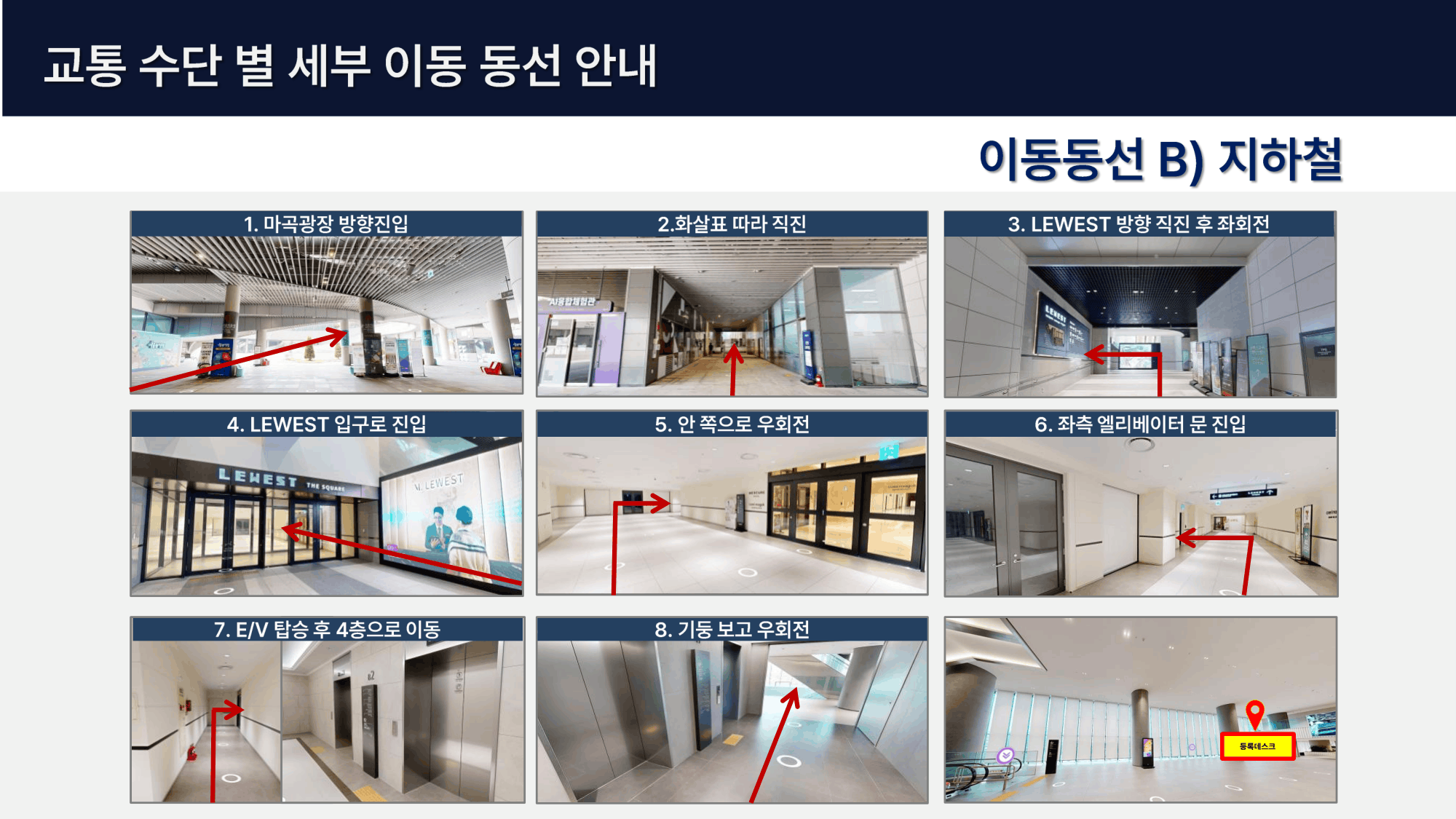 이동동선안내 - 지하철